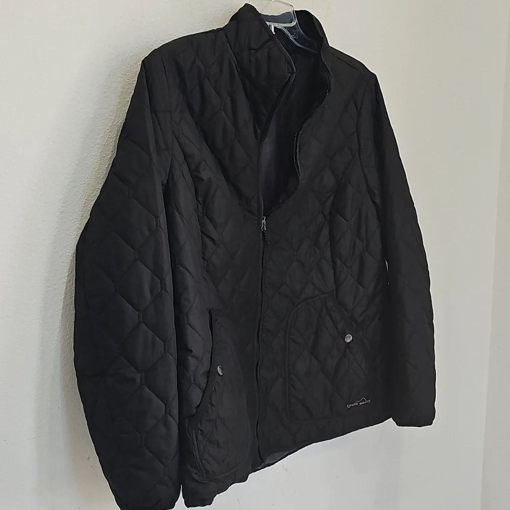 Eddie Bauer Women's Year Round Quilted Field Jacket Black Size Large - Picture 3 of 12